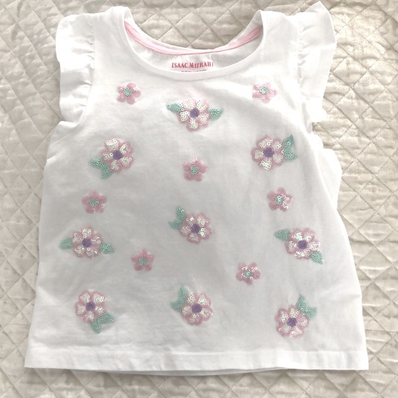 Isaac Mizrahi Girls Shortsleeved Ruffled Shirt
